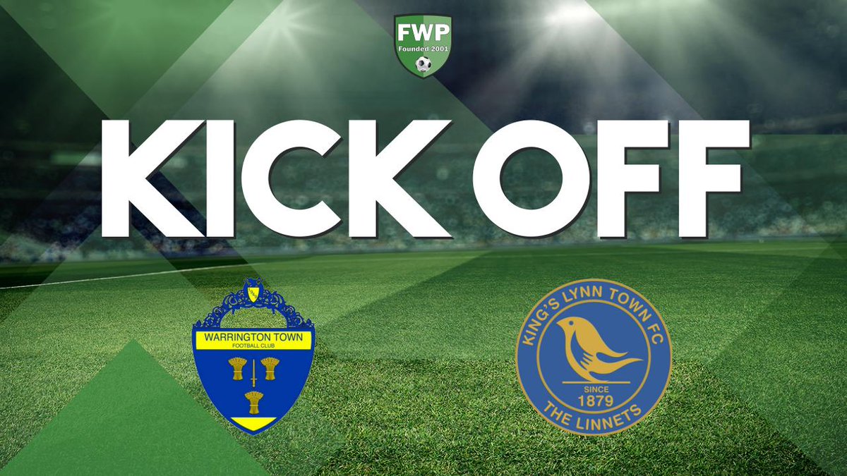 NorthernPremLge's tweet photo. KICK-OFF (SECOND-HALF): Warrington Town v King's Lynn Town #EvostikLeague @LiveSportsFM #SuperPlayoff https://t.co/UhEBMLXIlr https://t.co/mNrW6PCSE2