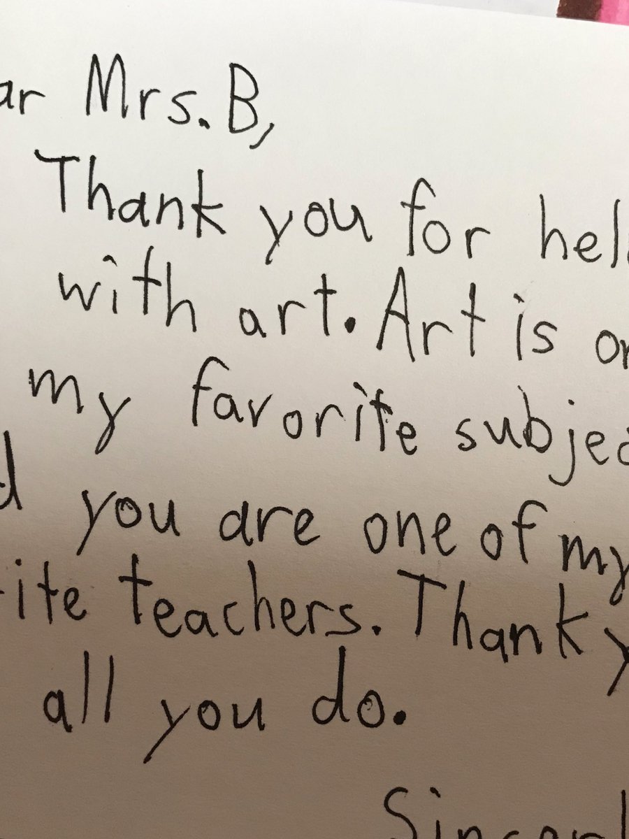 What a wonderful week! Feeling very appreciated and loved. Our Wilder community is amazing and our PTA is the best around. Plus getting perfect notes like this make these last days feel much, much easier 😍 #WilderRocks