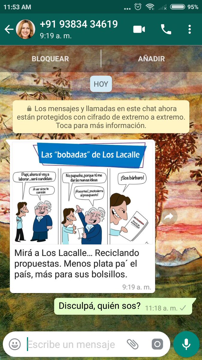 Julieta Nunez On Twitter Me Desperte Con Un Mensaje De Whatsapp Que Me Prendio Todas Las Alertas Ni A Los Virus Ni Al Cierre De Whatsapp Ni Nada A Esto Hay Que