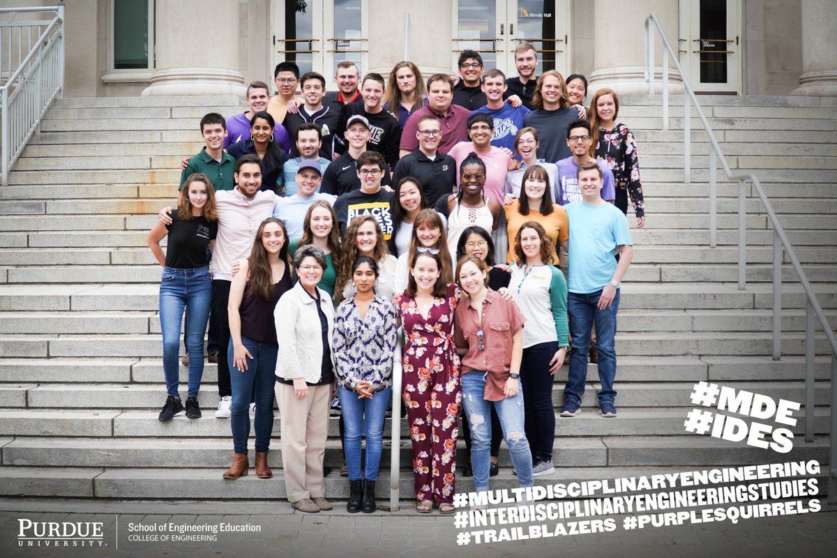 PurdueENE's tweet image. 🎓 Today, we celebrate YOU! Congratulations to our #MultidisciplinaryEngineering #MDE and #InterdisciplinaryEngineeringStudies #IDES graduates! #EverGrateful you chose us for your journey. 💛🖤💛🖤 #purduewedidit #purplesquirrels