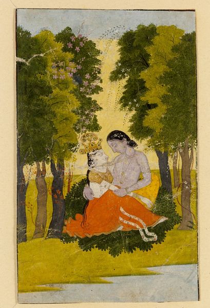3. Svadhinabhartruka Nayika (One having her Husband in Subjection)The  #Nayika is loved by her husband ( #Nayak) & controls him. Faithful to her, he is subjugated by her love & pleasing qualities.This example is from  @V_and_A c1790  #Pahari painting from  #Nurpur  #Guler or  #Basohli