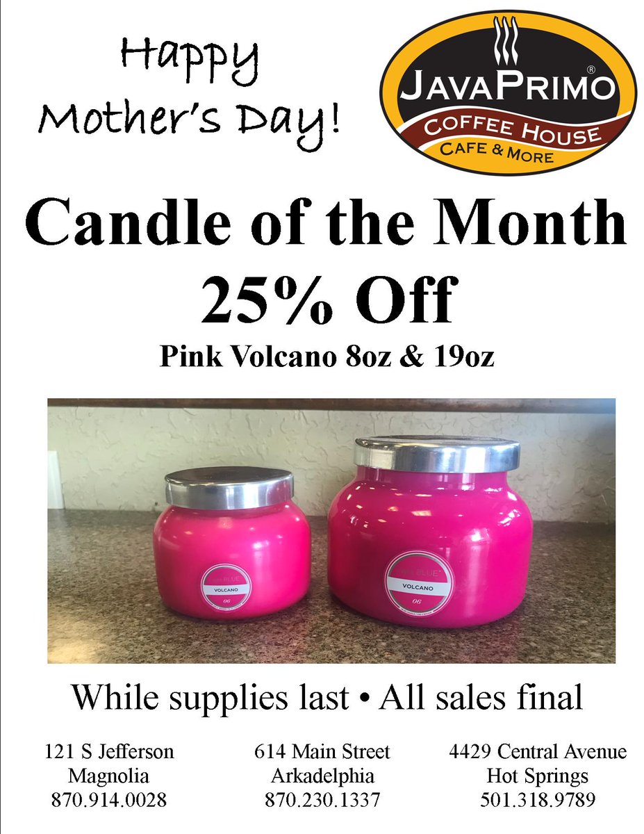 JavaPrimoHS's tweet image. Needing some last minute Mother's Day gifts? We've got plenty of sales on products that she is sure to love!