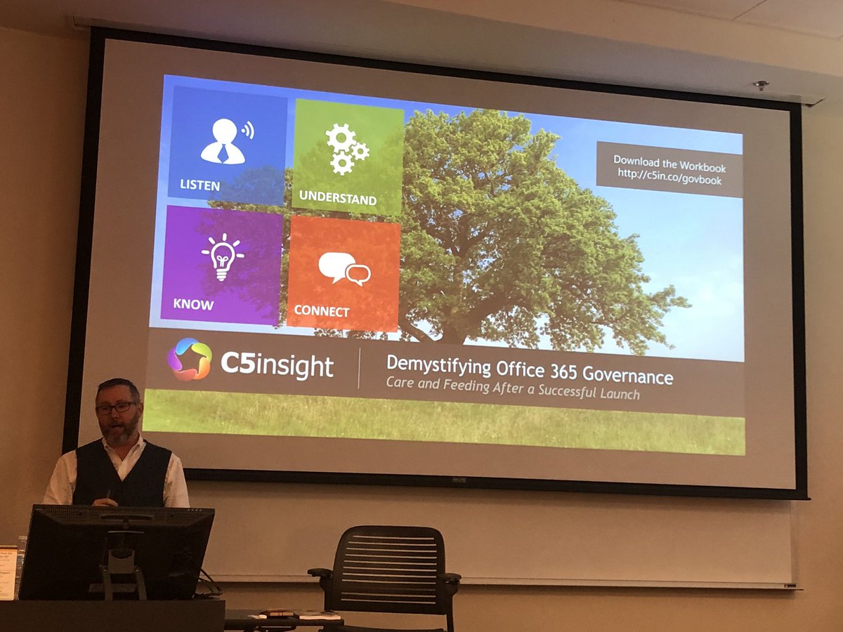 JoyOfSharePoint's tweet image. #Governance time with @C5geoff #SPSATL #office365