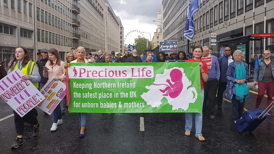 RockofLifeNI's tweet photo. 'Precious Life' Northern Ireland at @March4LifeUK London ❤👣#SaveOurLaws #TheNorthProtects #March4LifeUK #lifefest19
#LifeFest2019 #WestandforLife #LifeFromConceptionNoException
#Irreplaceable 🤱
https://t.co/246VNeyrHV https://t.co/gk8VAAtVeX