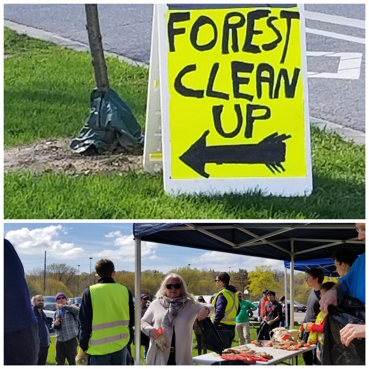 TNOtoronto's tweet photo. Delighted to be supporting the @BluesMtb 19th Annual Forest Clean-up event #forestcleanup Thanks to all our volunteers who participated. https://t.co/a4gRsk0Bnm