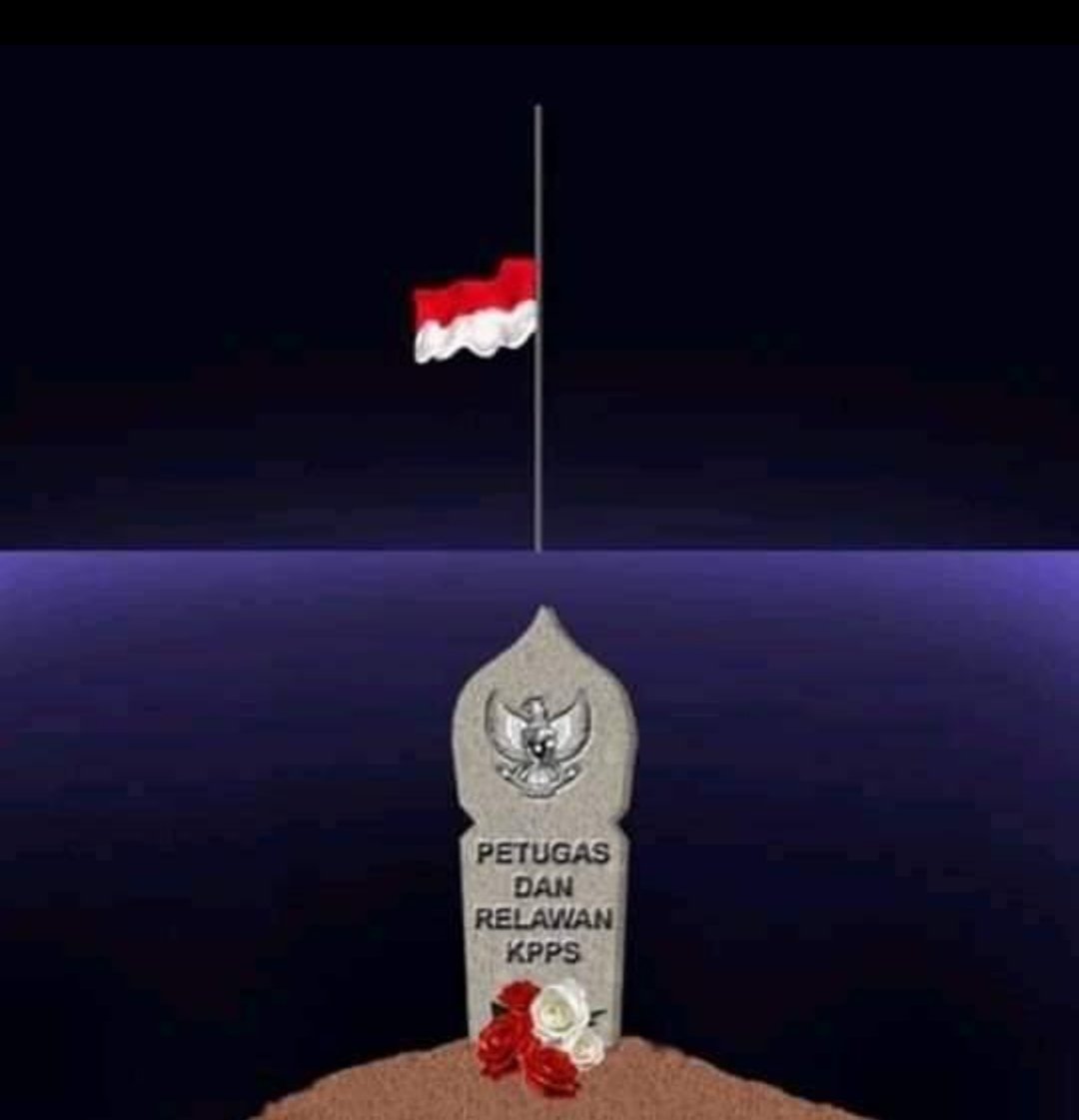 Innalillahi wainnailaihirojiun... 🤲🏼
#PrayForIndonesia 🇲🇨
#KorbanmeninggalPemilu2019
#IndonesiaBerduka