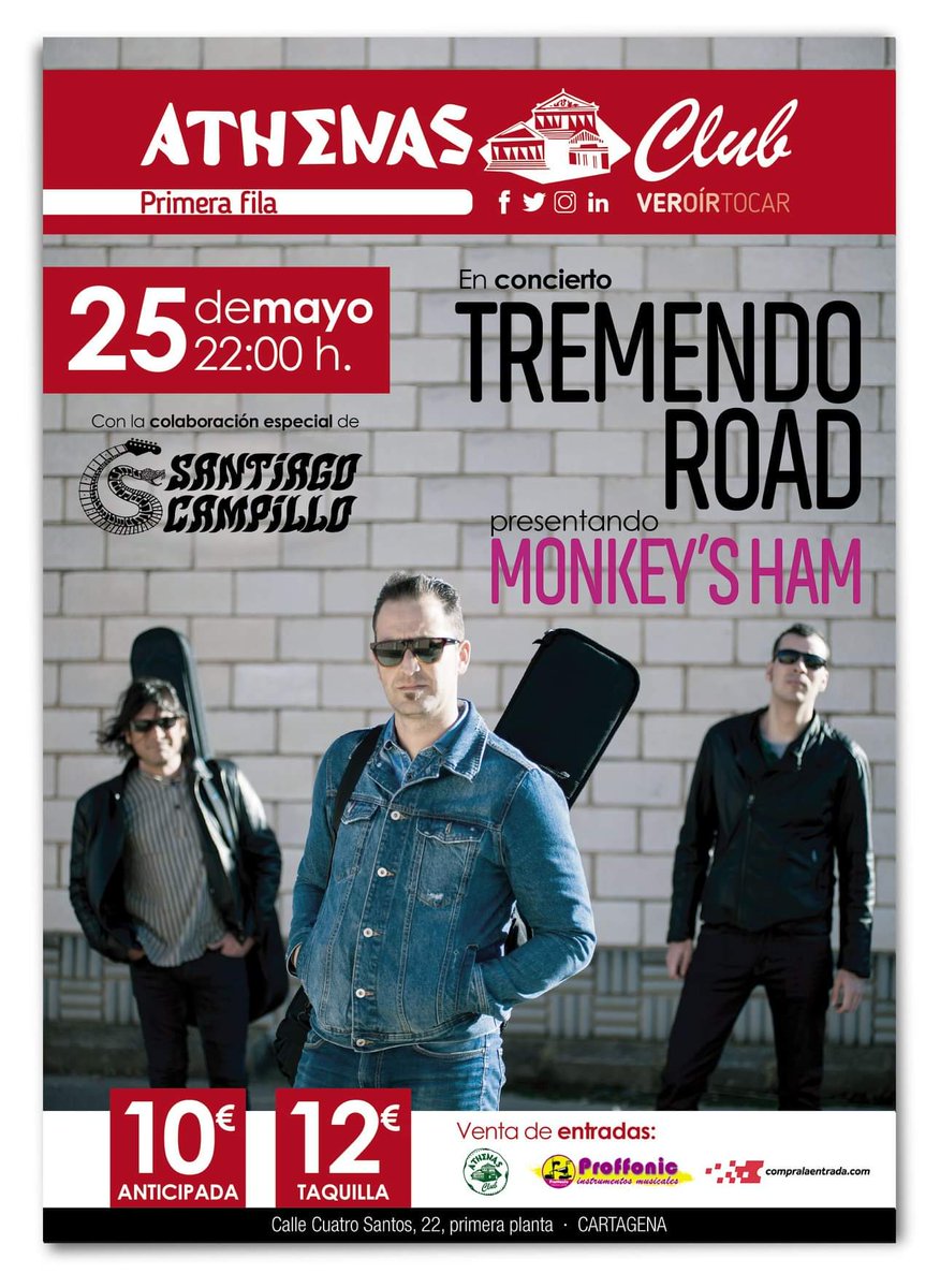 athenasclub's tweet photo. También os adelantamos la #programación para la semana del 20 de mayo en @athenasclub, cargada de #eventos y #conciertos.  ¡Te esperamos en #athenasclub!

#veroírtocar #conciertoencartagena #Cartagena #musica #concierto #solana #sabineros #tremendoroad #santiagocampillo #srlarra https://t.co/4hWWHEWFZc