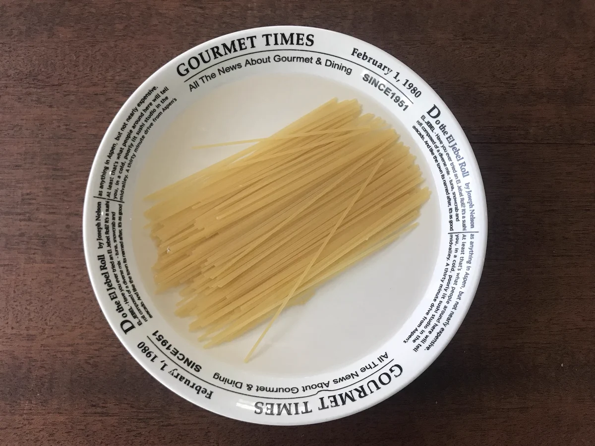 レンチンで！！スパゲティの最高に簡単な茹で方！！