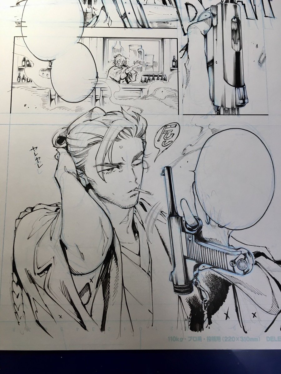 #恋情デスペラード 作画中原稿その②。
液タブ導入したし、仕事場に来てアナログで描いてくれるアシさんも地方じゃかなり厳しくなってきたので、今後はアナログで原稿描かなくなるかも…そう考えると、こういう風景も撮れなくなるのかな。寂しいけどね
#RenjohDesperado