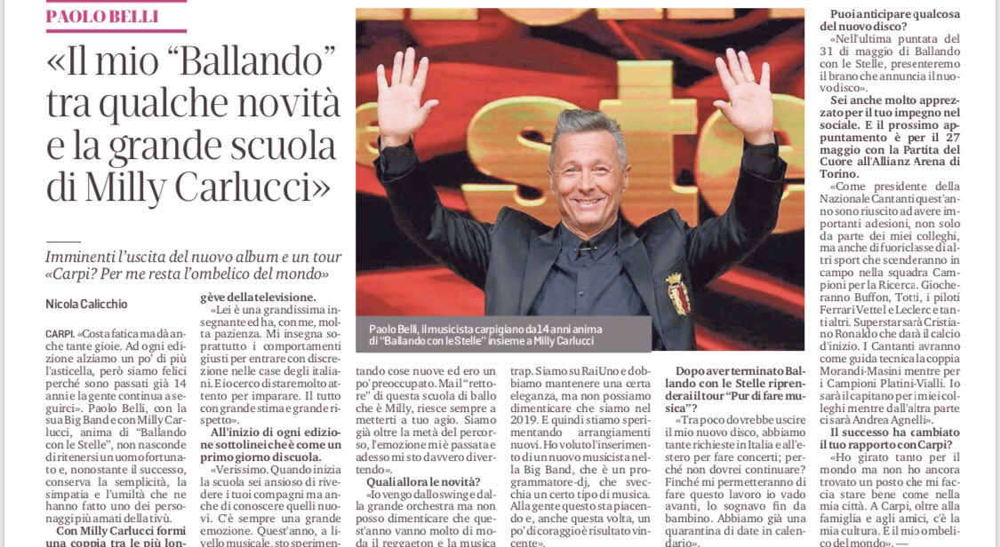 Paolo Belli tweet media