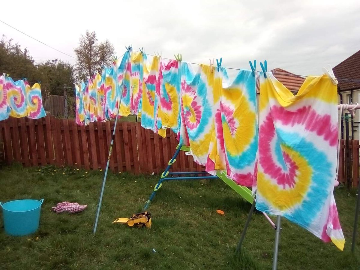 Pride prep is well under way, we will be launching our new ranges at #newcastlepride  #manchesterpride over #Summer2019 #tyedyerocks #colourtheworld #rainbow #pride2019 #beproudbeyou  <a href="/No26Gourock/">No.26</a> @trishygannon <a href="/ManchesterPride/">Manchester Pride</a> <a href="/northernprideuk/">Northern Pride</a>