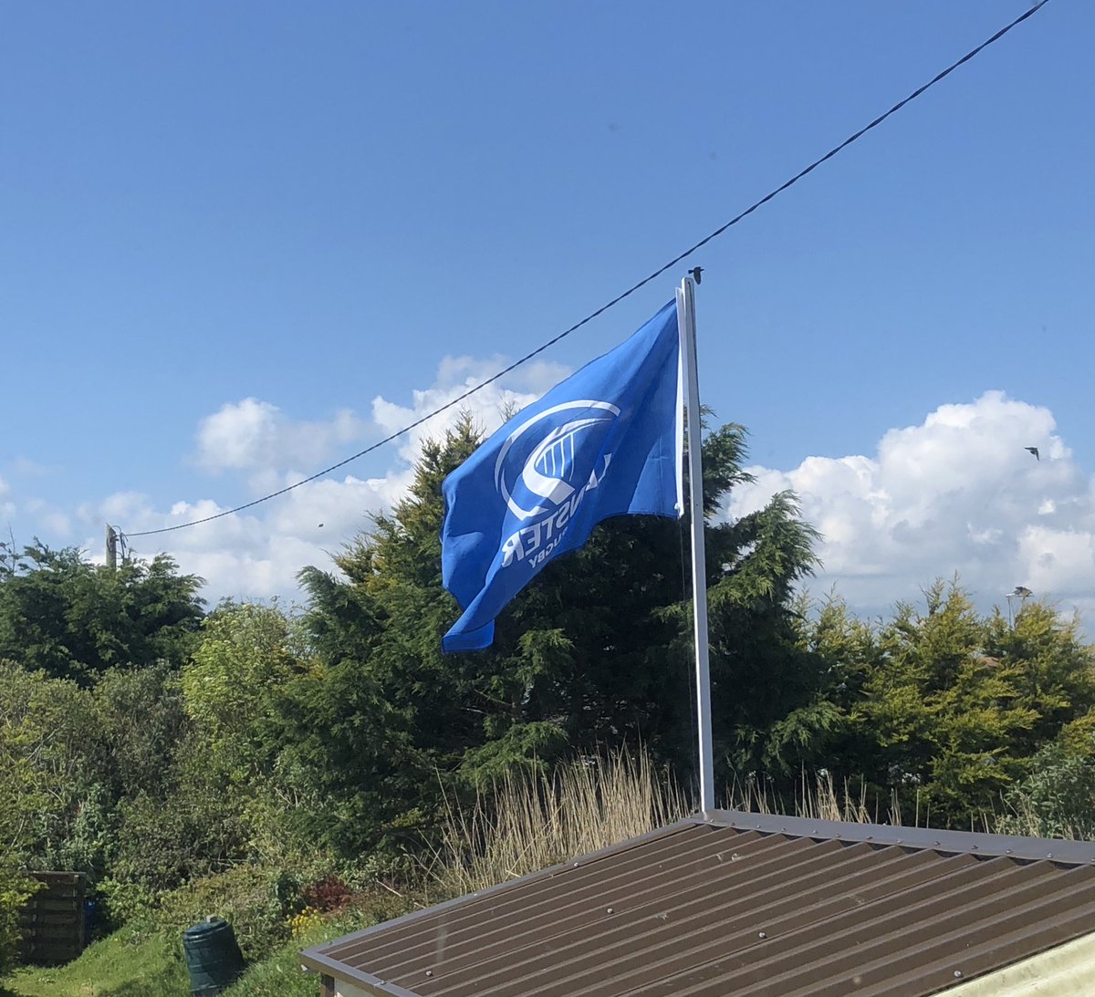 The flag is up! It’s Heineken Cup final day. Come on LEINSTER 💙💛 <a href="/leinsterrugby/">Leinster Rugby</a>