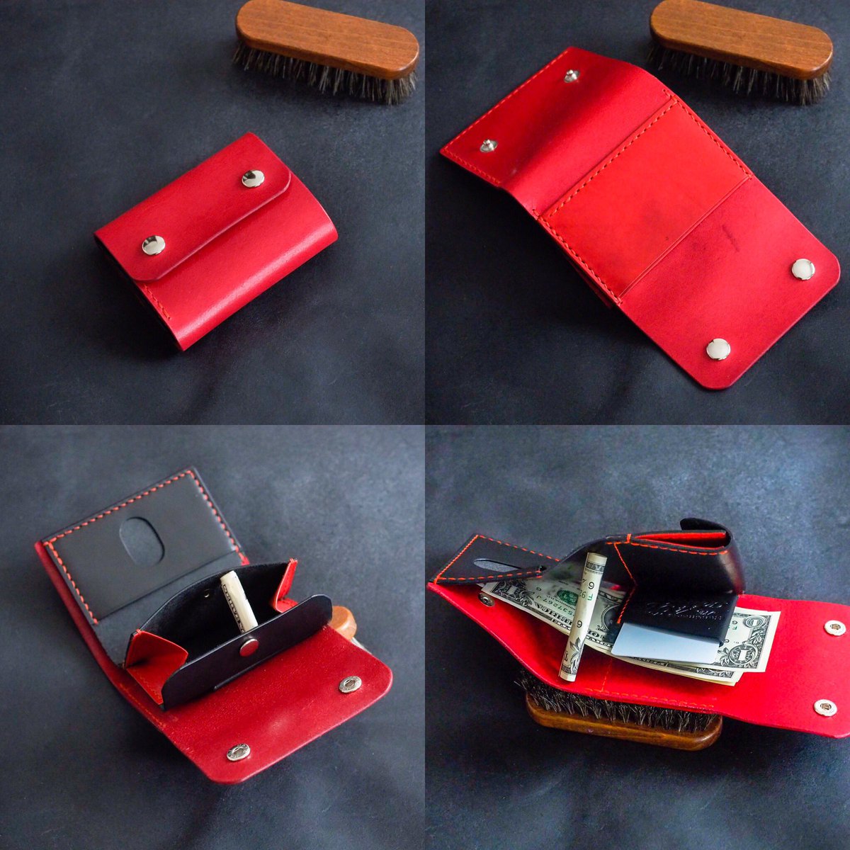 No 496 Leather Sur Twitter オーダーお待たせ致しました ミニマムウォレット完成です イタリアンレザー ハンドメイド レザークラフト 総手縫い No496レザー オーダー作品 財布 コンパクト財布 機能財布 ハンドメイド好きと繋がりたい