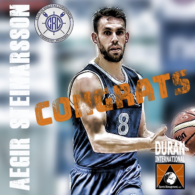 Signing Alert!!! 🇦🇷: Aegir Steinnarson <a href="/aegirsteinars/">Ægir Þór</a> has signed with  <a href="/Clubregatasctes/">Club de Regatas Corrientes</a> to help the team during the Playoffs that will start on May 15th. Congratulations Aegir!!!!!