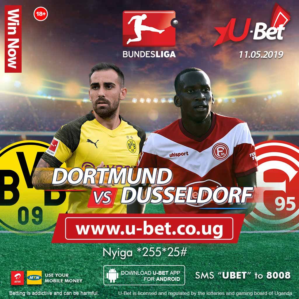 mpagifarid's tweet image. #2GAMES to go #1WINNER #BUNDESLIGA
Ubet ekuteledeko ODDS ennugi kumupira gunno ogwa
⚽ Dortmund 🆚 Dusseldorf
Zannya ne UBET ngabwowangula
Yiita ku u-bet.co.ug oba tukubire ku 0753670670 bit.ly/2VPtYbR
