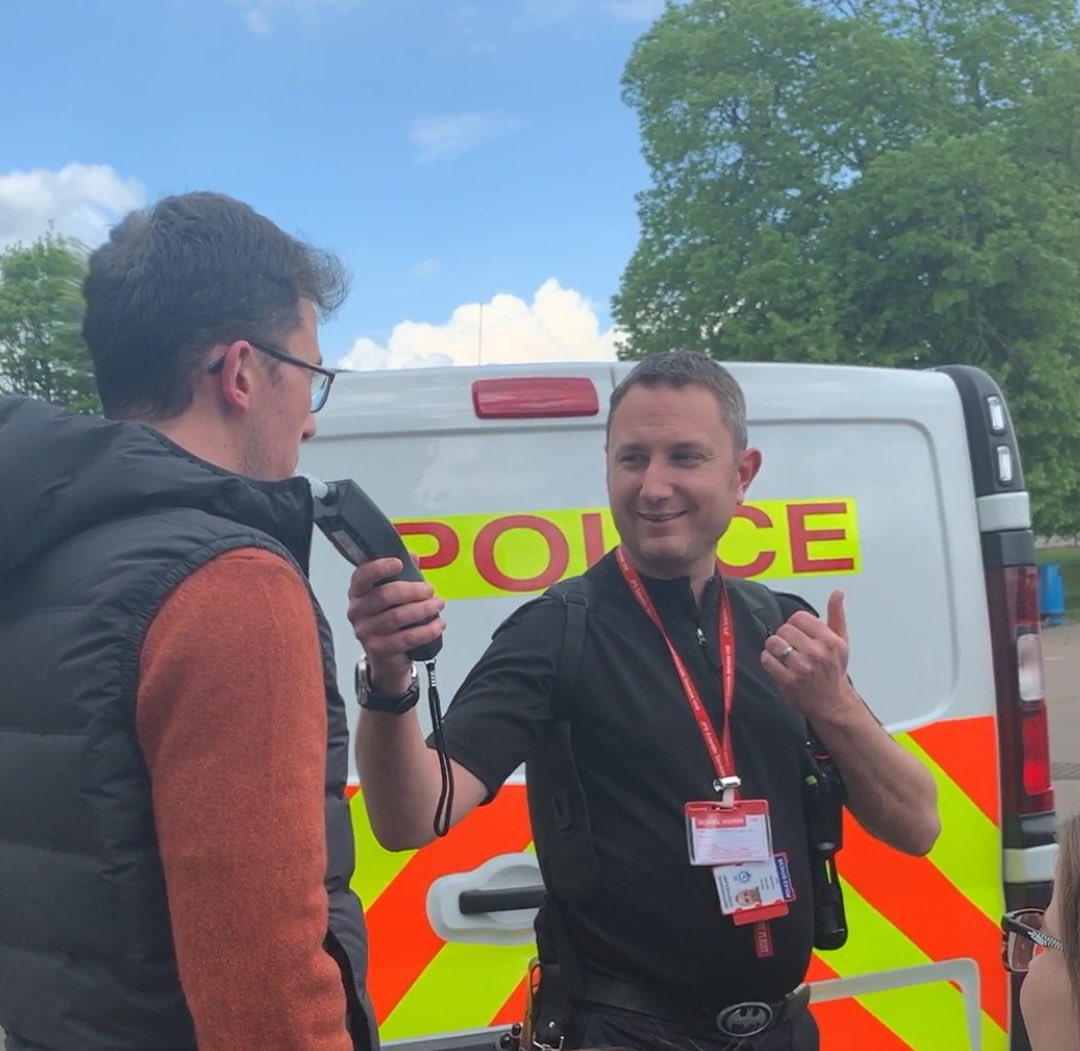 Year6KJAR's tweet photo. All in the line of duty. Pleased to say I scored ‘zero’! A great session for the Mini-Police. Thanks to @HertsPolice @RoystonPolice https://t.co/7IlM0MKfMf