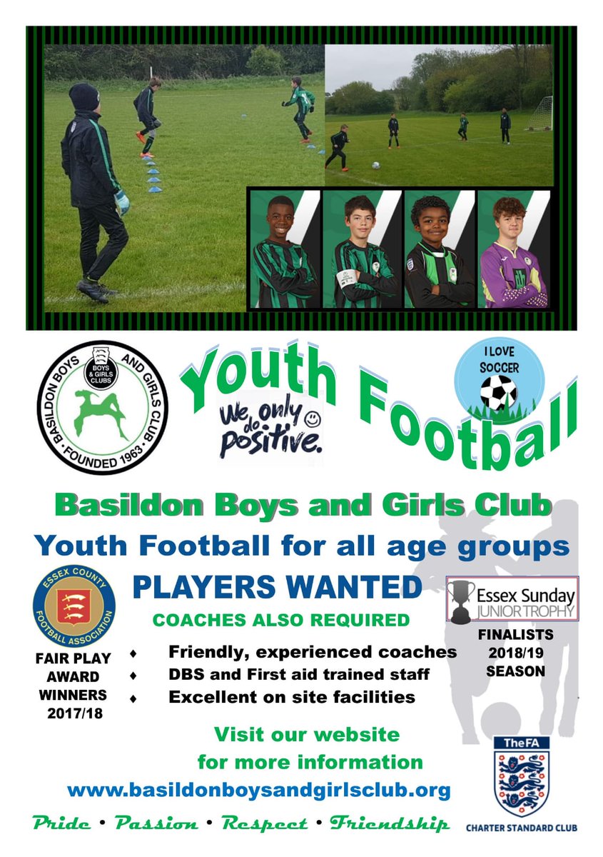 BasildonBGFC's tweet photo. Players wanted all age groups. Open day 18 May 10am - 12noon. Southend Rd Billericay Essex CM11 2UQ. Behind Barleylands Farm Shop. @EssexCountyFA @sjslfootball @BCFAYL https://t.co/EzoEkjrJ9t