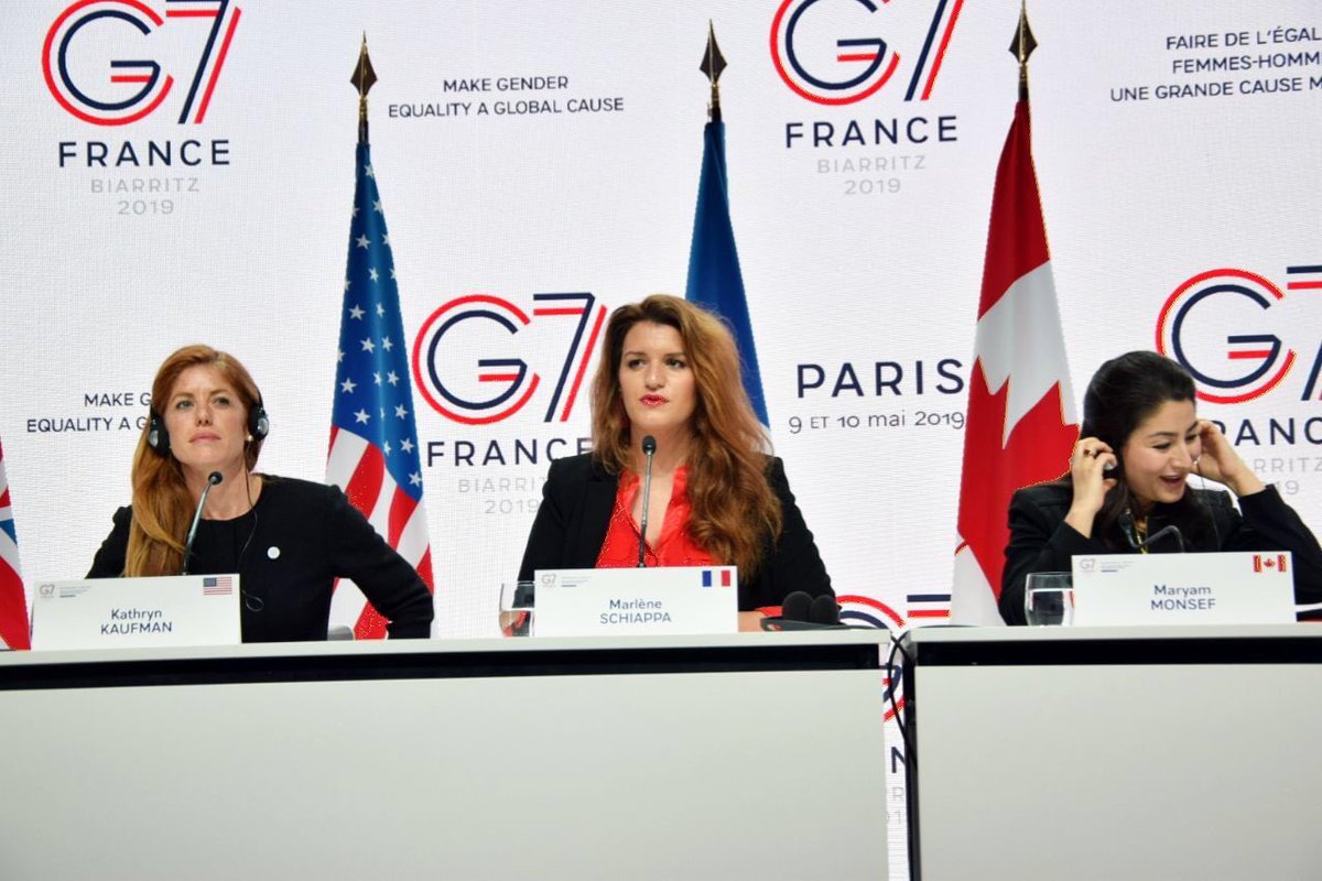 franceonu's tweet photo. «Aucun pays au monde n’a atteint l’égalité femmes-hommes, et aucun ne peut l’atteindre seul»
Au #G7Equality, les ministres @G7fr se sont engagés à faire de l’égalité femmes-hommes une grande cause mondiale 🙌
#G7France #DiplomatieFéministe https://t.co/0WYP0YpumZ