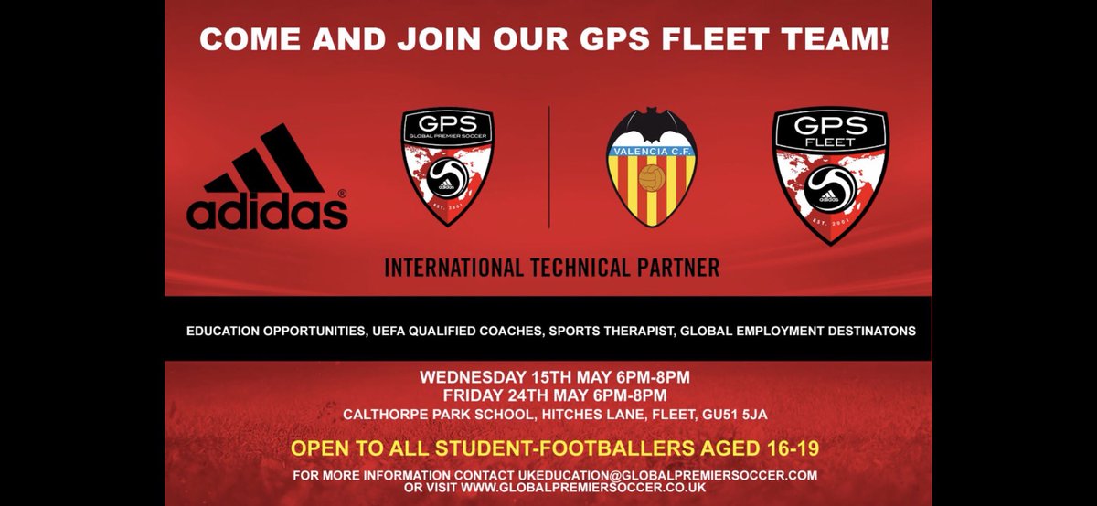 GPSoccerUK's tweet image. Very exciting NEW Programme in Fleer for 16-19 year olds @calthorpe_pe @CourtMoorPE @FleetSpurs @FleetTownYouth @CrookhamFc @AfcFleet @NEHYLExec @FCFleetTown @Calthorpe_Park