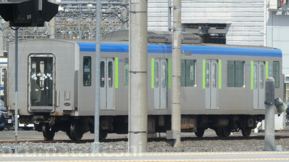 azumatakeshi's tweet photo. 【本日、本線 半直30000系 2編成とも南栗橋留置】
東武500系 505F 東武60000系 61607F 南栗橋入場中。
https://t.co/RTNxQYaXag
#東武 #30000系 #31606F #31406F #31609F #31409F #500系 #505F #60000系 #61607F #南栗橋 #検査 #入場 https://t.co/heCkUYPrEX