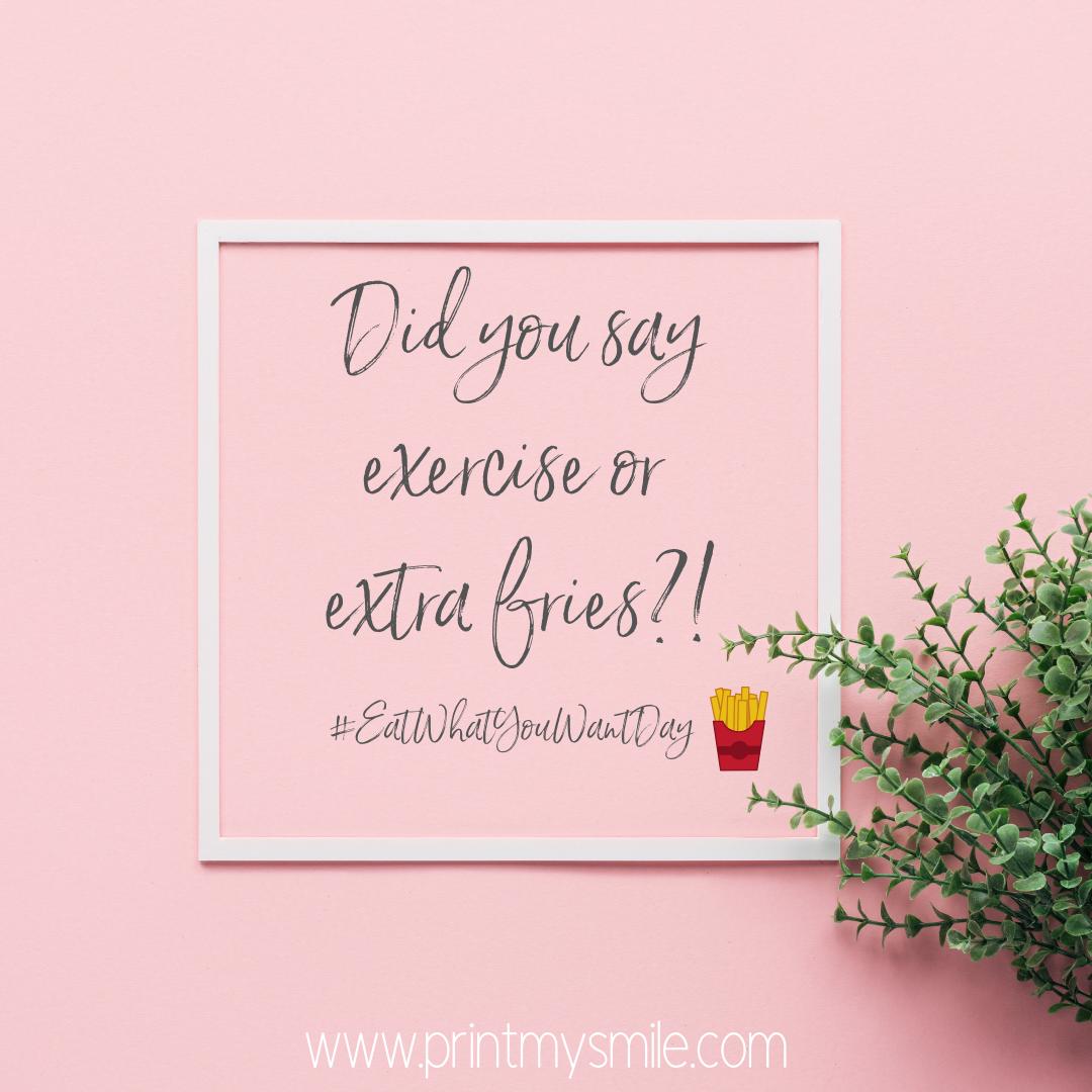 PrintMySmile's tweet photo. We 100% heard extra fries... after all, it is #EatWhatYouWantDay, so treat yourself! 🍟 #SaturdayFeels #SaturdayMotivation #WeekendFeels #WeekendMotivation #Quote #Cute #giftideas #personalisedgifts #personalisedgifts #giftsthatmeanmore https://t.co/Pru8jfBFSH