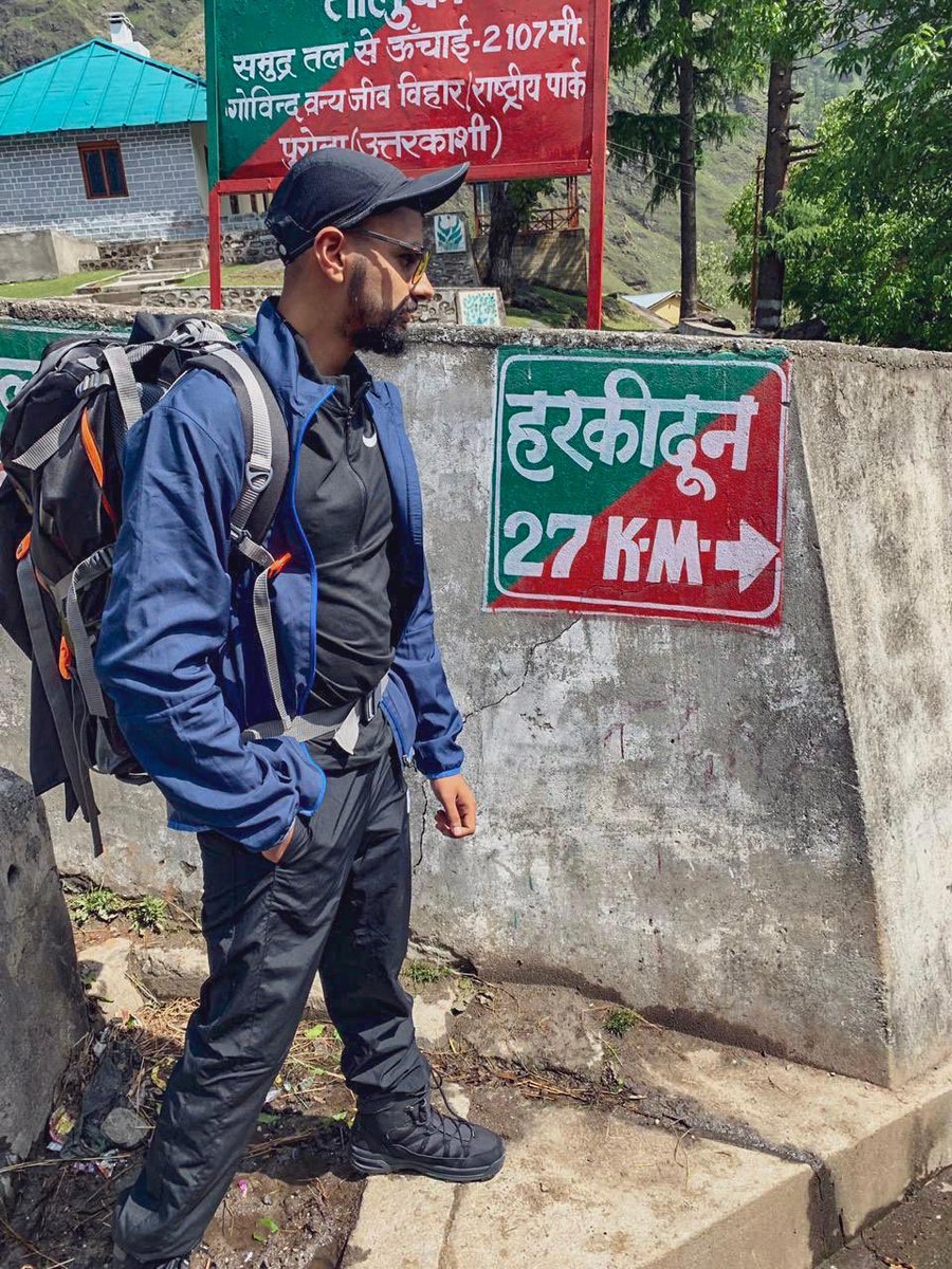 Target is set... Only 27 km to go, here I come!!! . . . #harkidoon #Himalayas #trekking #travel #traveling #wanderlust #wanderer