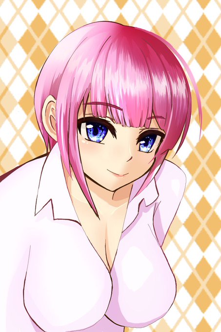 シシオドリさんがTwitterに投稿した中野一花(五等分の花嫁)のイラスト。