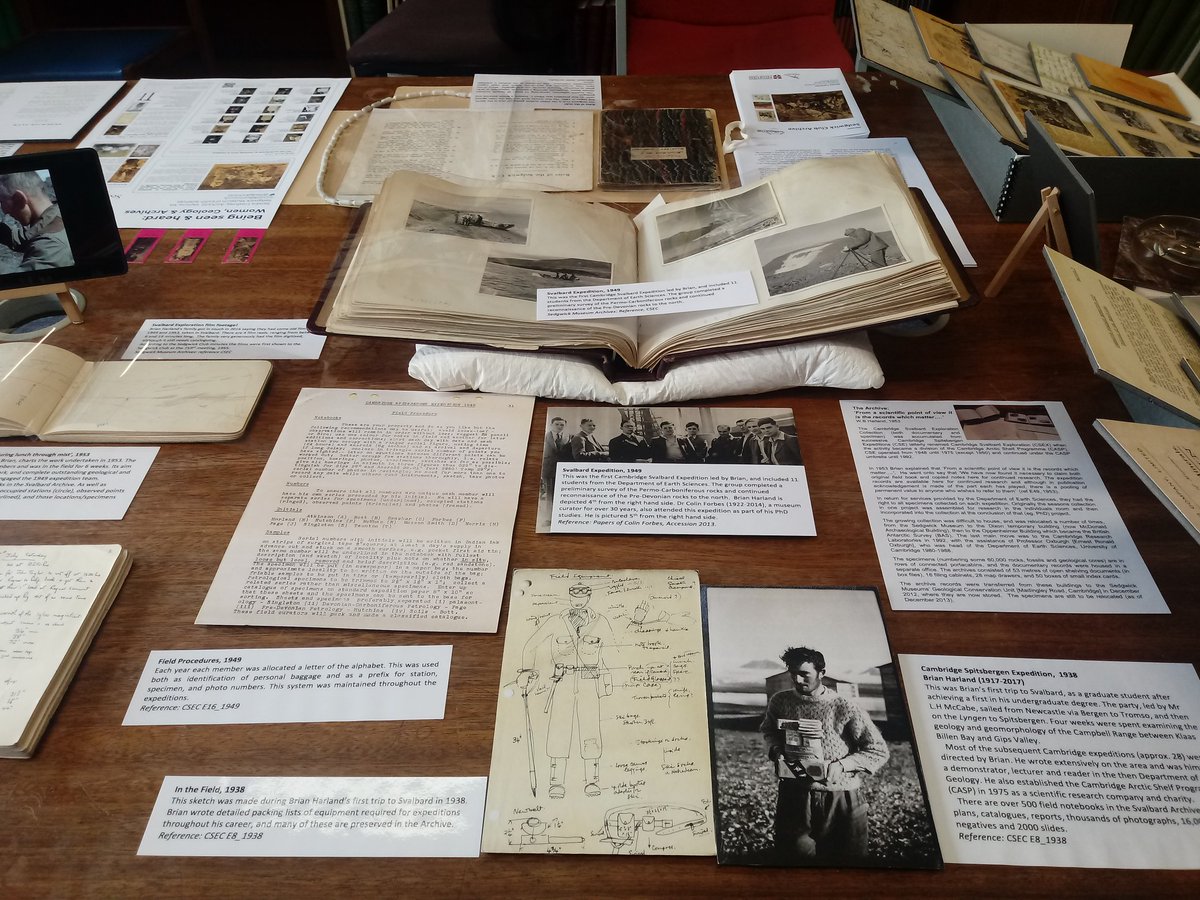 SedgArchivist's tweet photo. All set up for @EarthSciCam alumni day 2019!! πππ #ExploreYourArchive #explorearchives #archivearchie https://t.co/3UbQwlYgYz