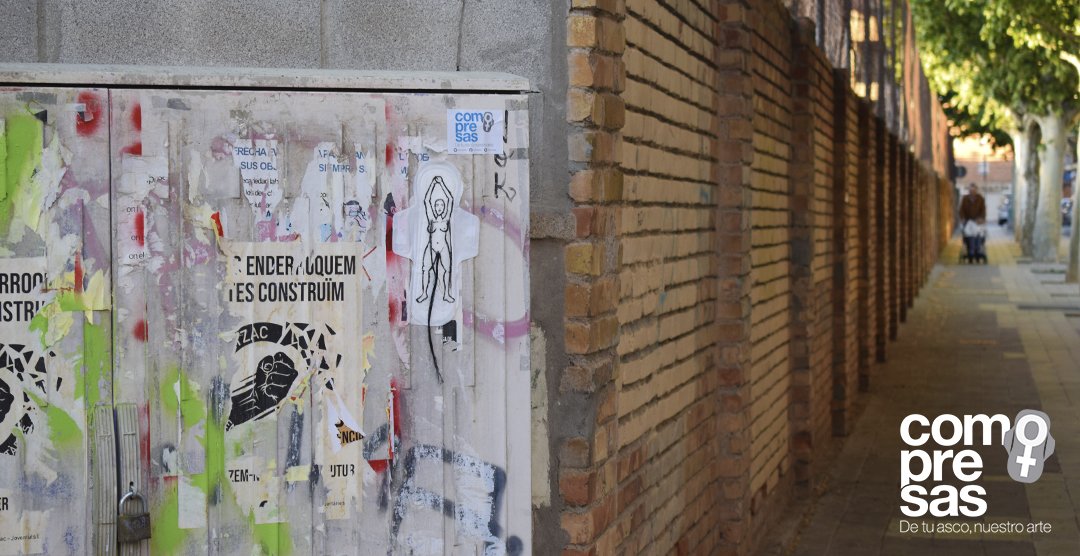 comopresas's tweet photo. "Freedom"
Calle Ignasi Bastús, Lleida.
04/05/2019
#comopresas #artivismo #compresas #compresa #feminismo #feminism #artivism #Lleida #Bordeta #streetart #urbanart #art #arte #painting #textil #textilart #hilos #sanitarytowel #ArteCallejero #freedom #depilación #empoderamiento https://t.co/oIWwpK8v7w