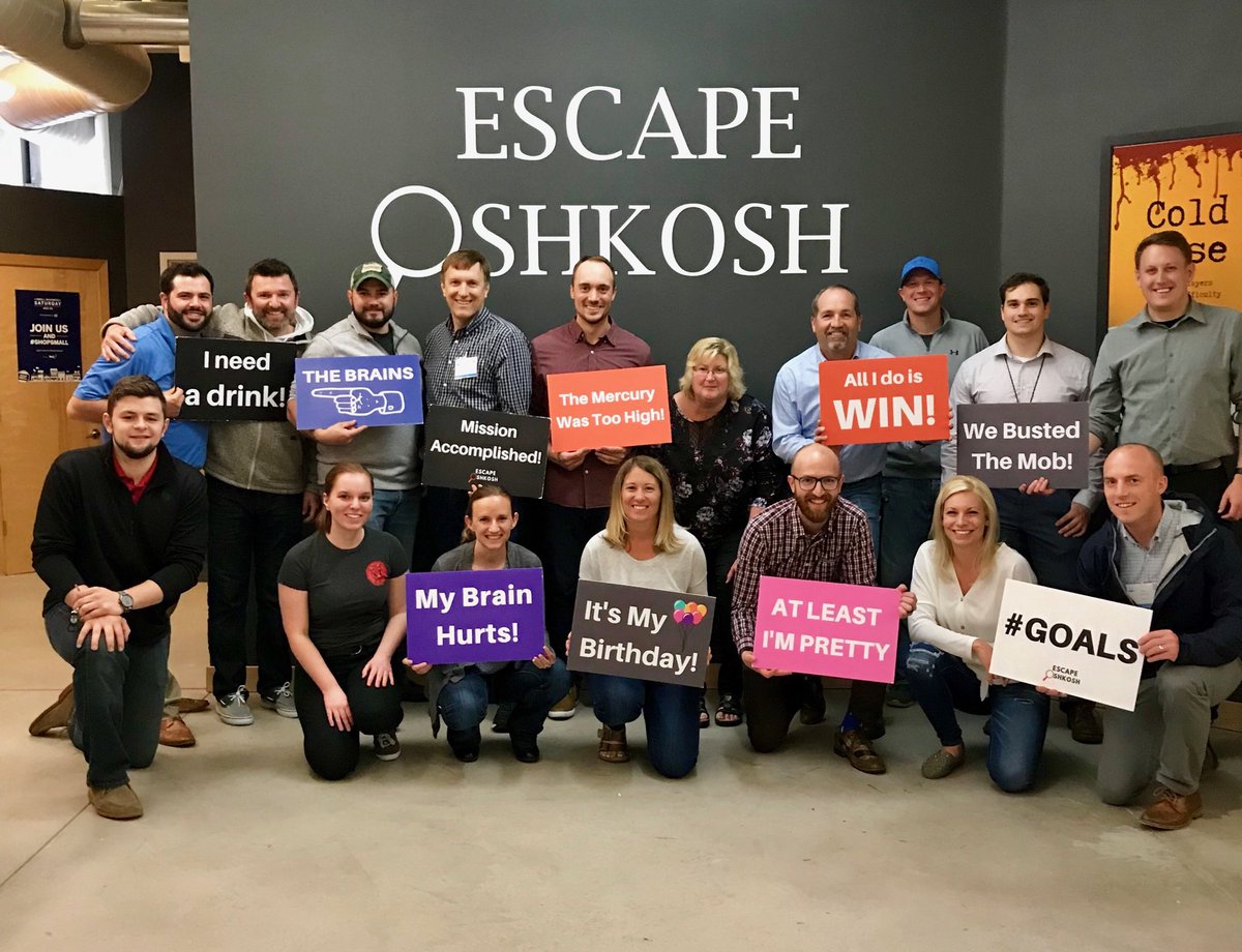 ⁦<a href="/APWATWEETS/">APWA</a>⁩ ⁦<a href="/APWAWisconsin/">APWA Wisconsin</a>⁩ The Wisconsin Chapter APWAYP escape room challenge. “The Tomb” team (my team) won.