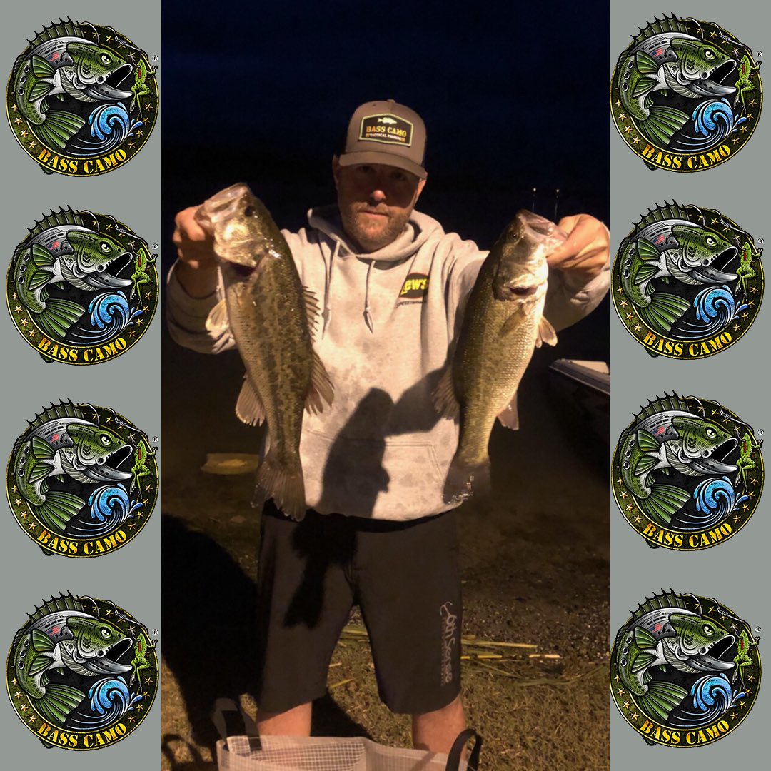 BassCamo's tweet photo. Did we say #fishing anywhere anytime #BASSCAMO coming to a #fishing hole near you 👊 @rkerrjr #Bassin in the weekly #jackpot tourney Stylin in his retro BC #patchHat Way to go bud ! https://t.co/IFlMbsjd98 https://t.co/wIfMGAkFrJ