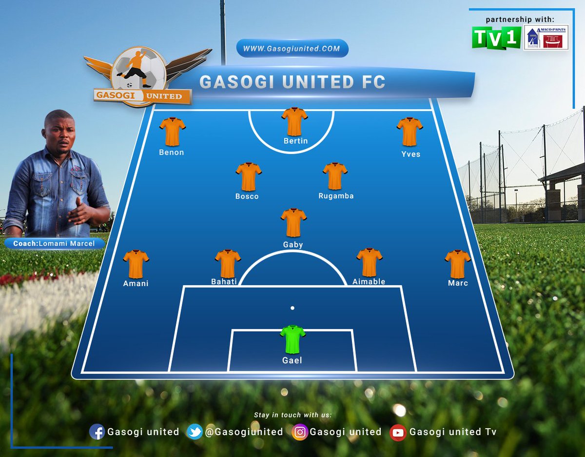GasogiF's tweet photo. Abakinnyi 11 umutoza Romami Marcel agiye kwifashisha kuri iyi match na lajeunesse. https://t.co/WQExLx9zyb