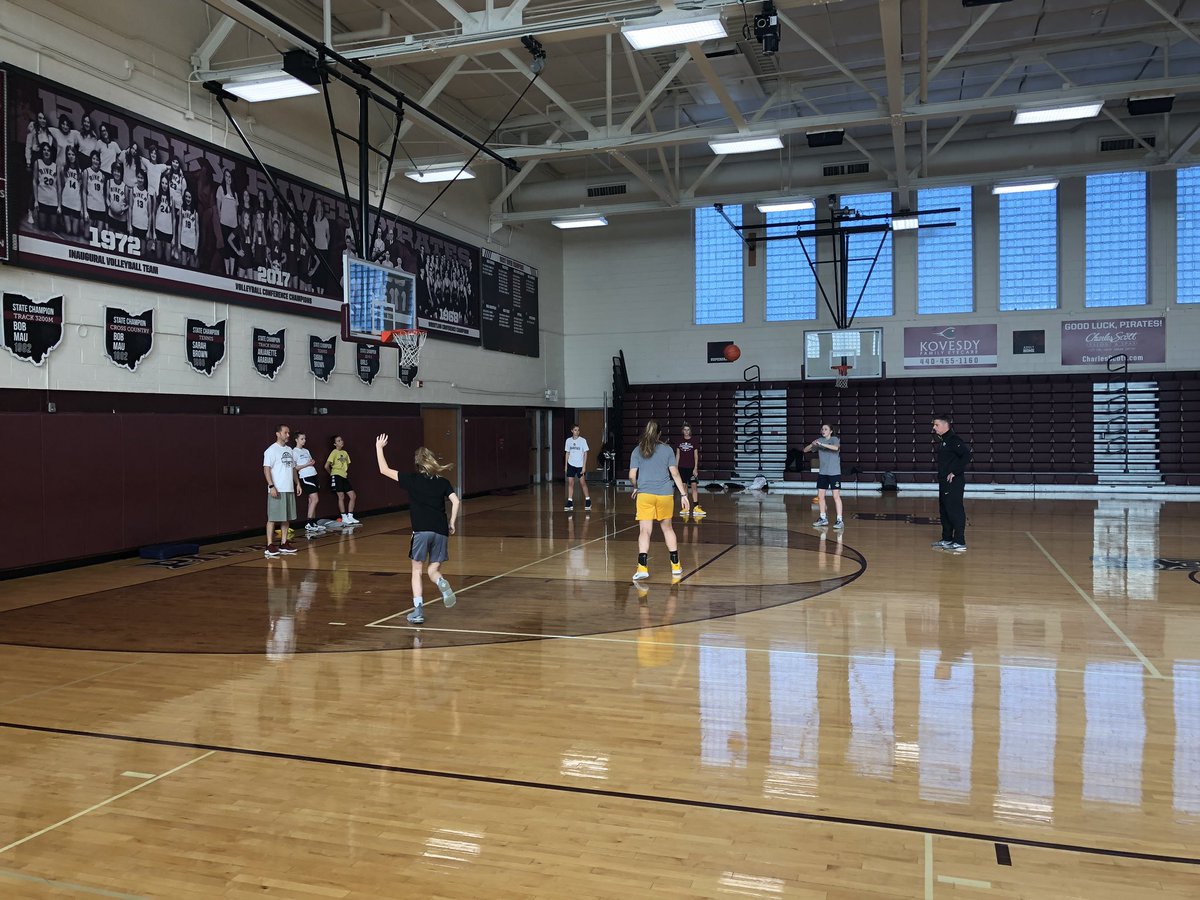 Coach Flannery in the building helping Coach Murray and Coach Neitzel get the team ready for Louisville at the crack of dawn.
<a href="/rockyriverbbk/">Coach Murray</a> <a href="/CoachFlan/">Eric Flannery</a>