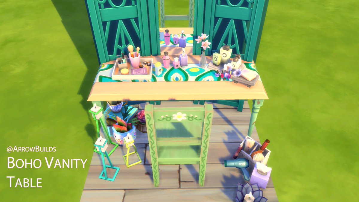 ArrowBuilds's tweet photo. Just uploaded this cute vanity table preset to the gallery, ready to just be quickly added to a build! Just search for #ArrowBuilds π
#ShowUsYourBuilds #nocc #ccfree #room #TheSims4 #TS4 https://t.co/02TamY8Pjs