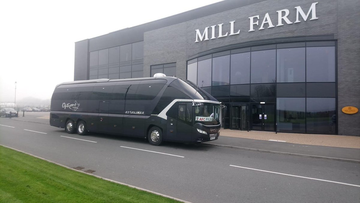 Our driver has taken AFC Fylde to their play off final game against Salford at Wembley Stadium. Coach Options have proudly supplied AFC Fylde with their team coach this season for their away games.

Good luck to the team for today's game!