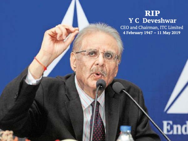 We pay tribute to one the leading lights of Indian business industry. Thanks YC Deveshwar for inspiring the entire generation.

#rip
#ITC
#ycdeveshwar
#Ruchi
#RuchiFoodline