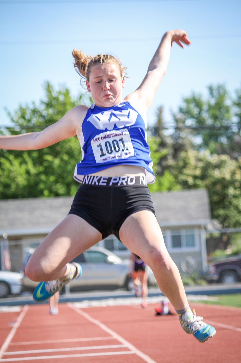 4A girls long jump