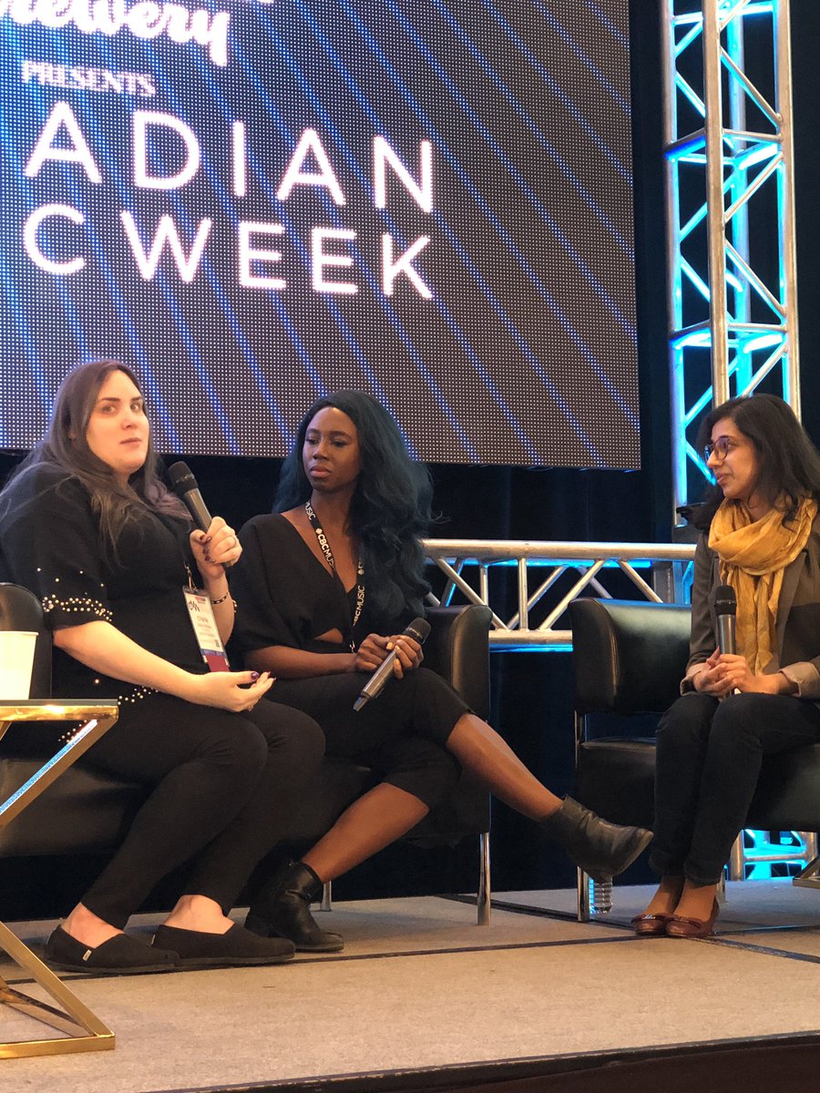 MusicPolicyDC's tweet photo. Get people in the room and at the table who are comfortable in the discomfort of hard conversations around race, gender parity, accessibility, economic experience, etc @DomaniqueGrant @byKanika @SOCANmusic @Music_Canada #musiccities #MusicCitiesSummit #CMW2019 https://t.co/uAYBSXr2Bk