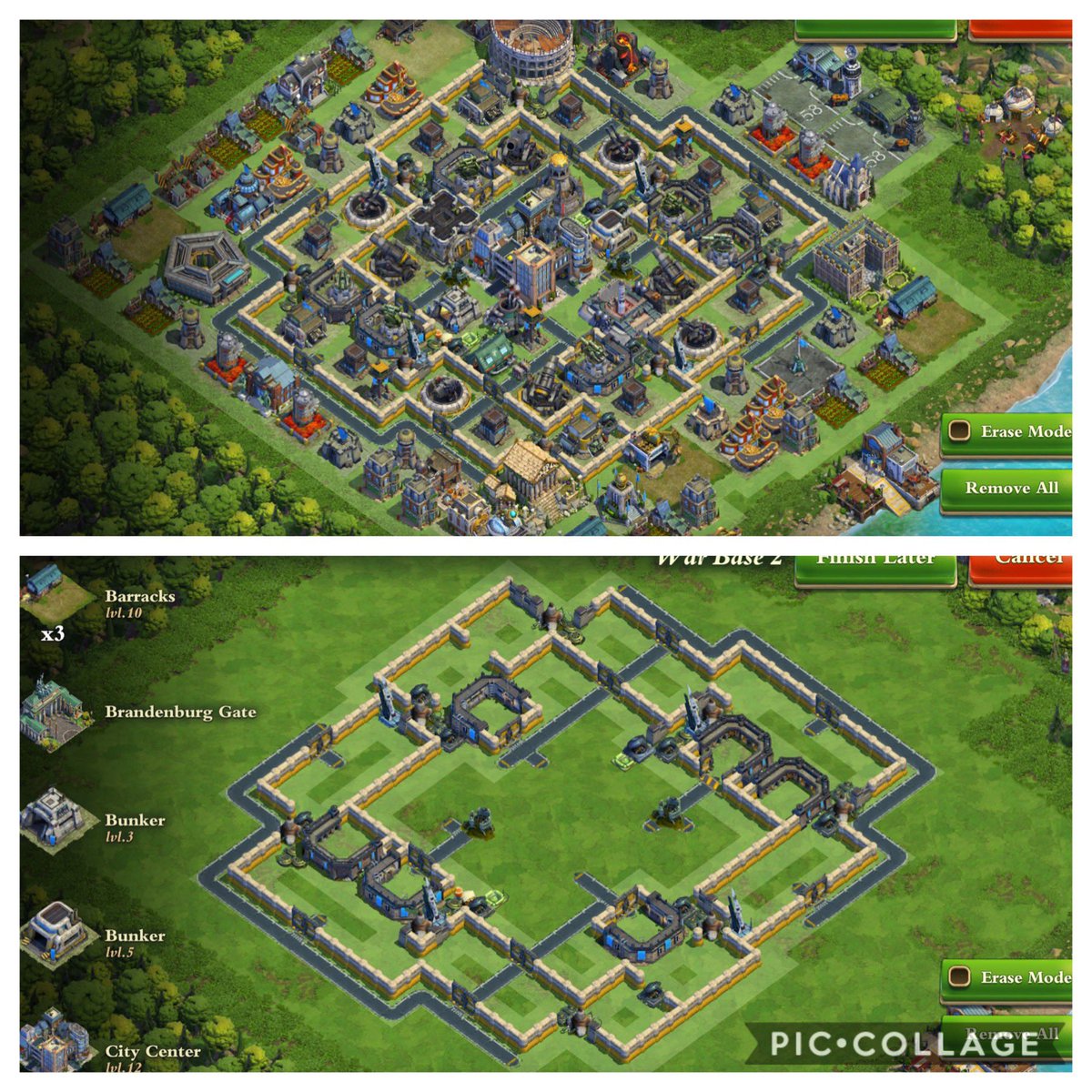 BroomTrader's tweet photo. 4 Base Layouts #bastion #seabass #allaboutthatbass #dominations #DoomRaider @PlayDomiNations https://t.co/JZKcqqKh4x