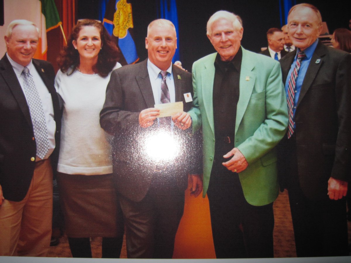 On May 4, 2019, the Irish American Police Officers Association donated $1,500.00 to Cops For Kids With 
Cancer at their Annual Awards Dinner