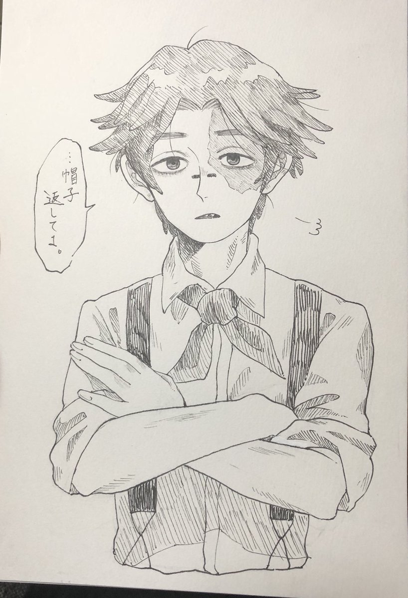 #第5人格
#第5人格イラスト

ノートンくんの帽子取ったらこの顔← 