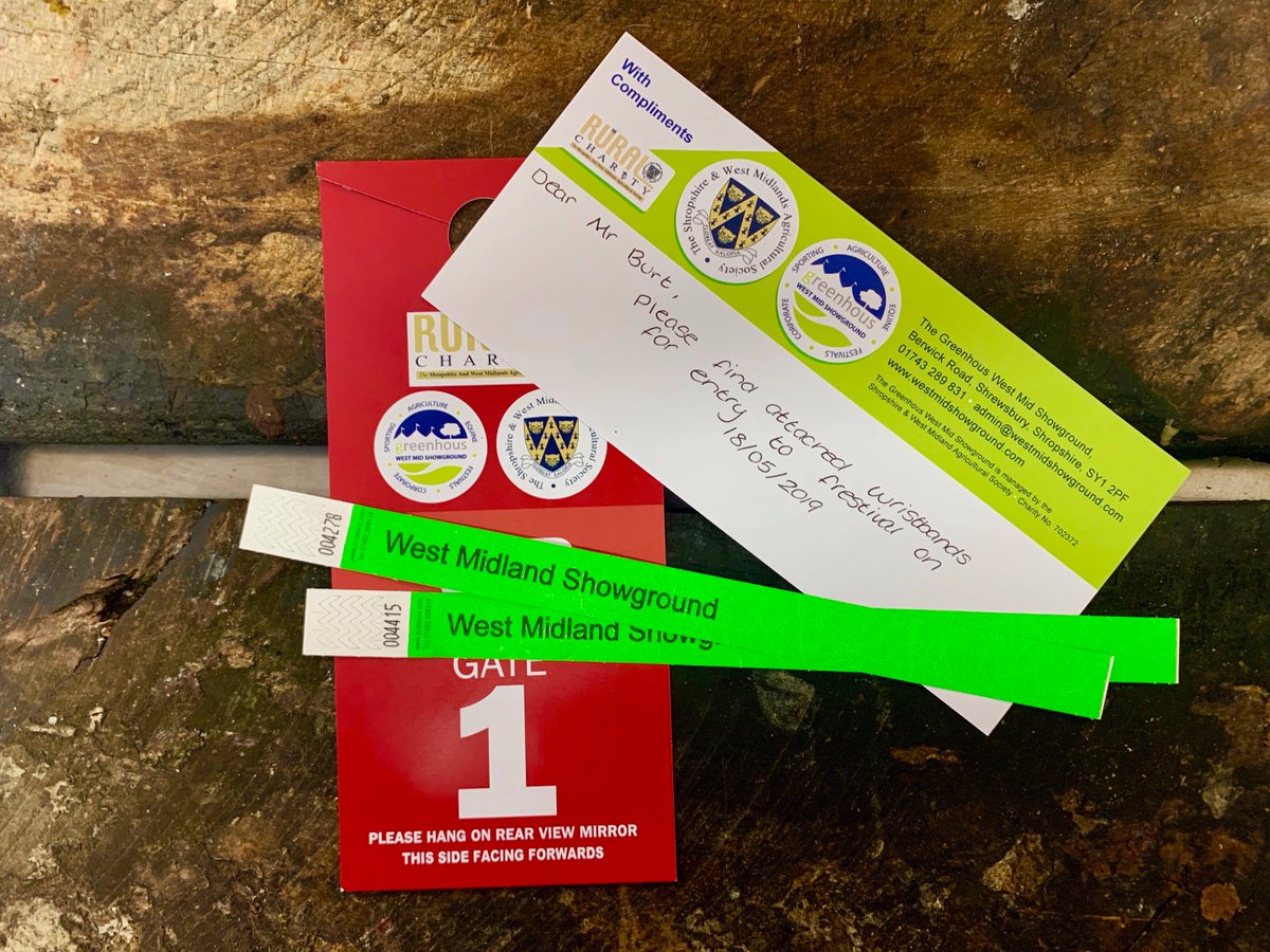 chrisburtchef's tweet image. Tickets &amp;amp; Parking Pass arrived for @ShropFrestival - Next Saturday at 12.15pm - All things Paleo - @MyttonMermaid @RiverTownsy @Alternativemeat @HunterGatherUK @UKPaleoAwards @MonkeyLewis1 @chefliamjames @Flamequiff @forest_forge @LauraButlerLife @KarenWhiteFood @mrwolfspices