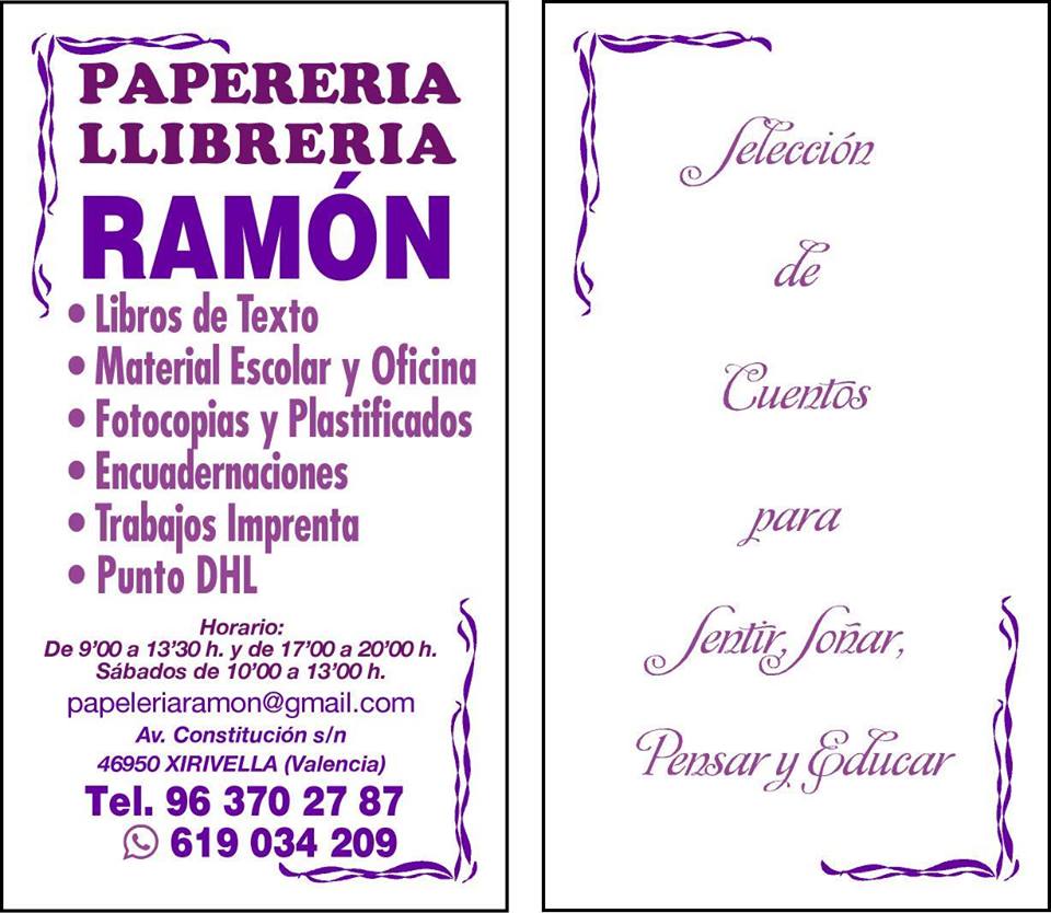¡Gracias <a href="/JosRamnSancho2/">Libreria Ramón</a> ! Pronto BichosEditorial estará en #xirivella #chirivella #valencia con cuenta cuentos y firmas de libros, conociendo a los personajes de nuestros libros #libreriaapoyandoverkamibichoseditorial vkm.is/bichos