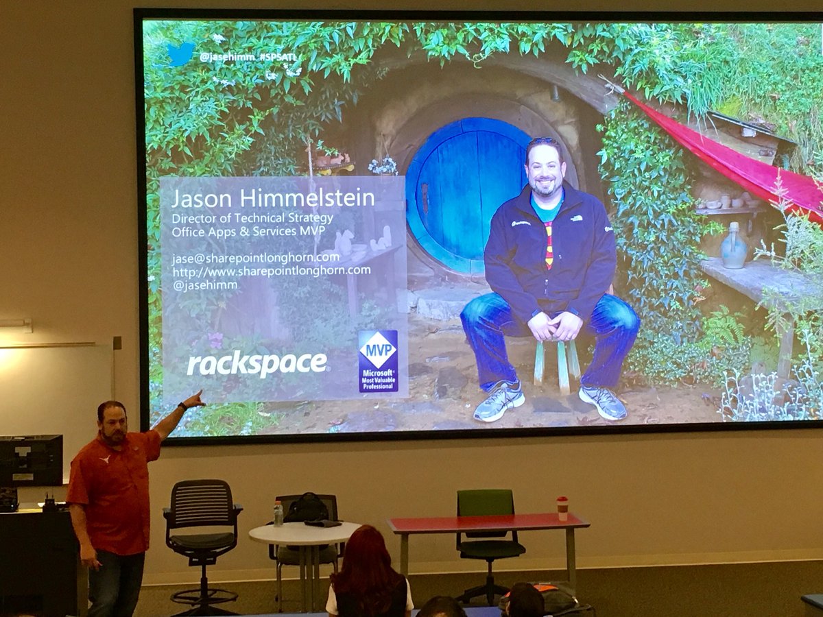 dchristian19's tweet image. Geeking out watching @jasehimm doing the keynote @SPS_Atl #spsatl