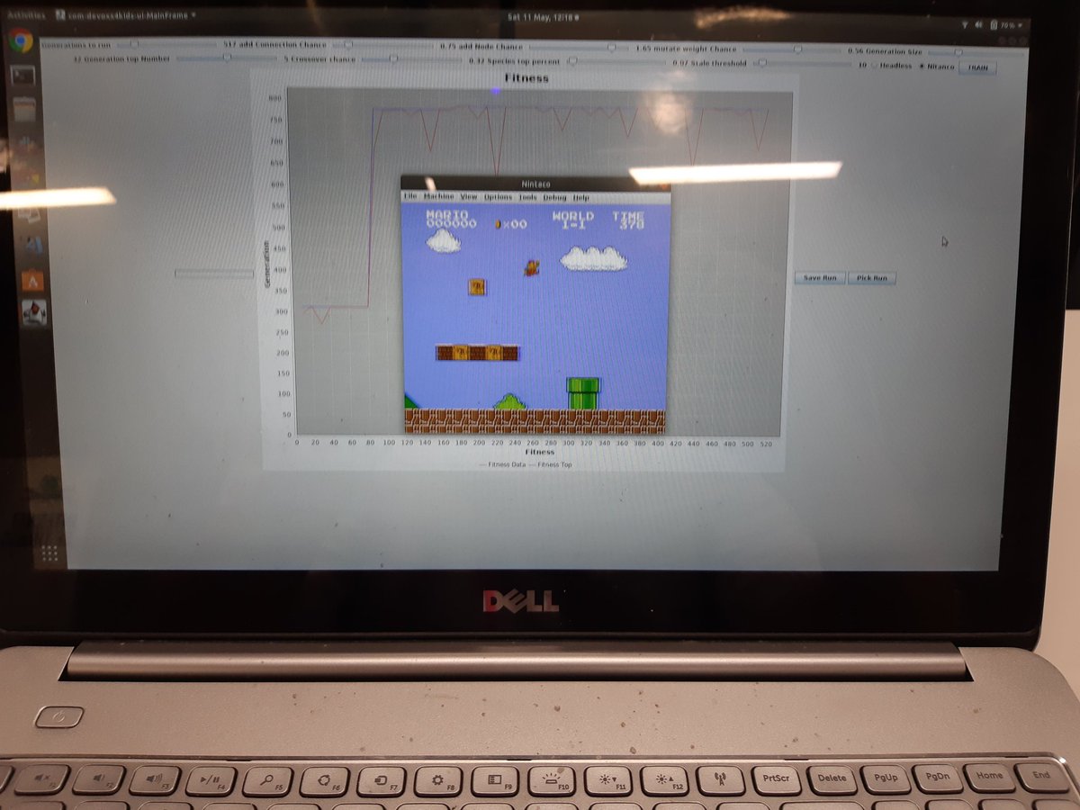 Who will get the best-trained neural network to beat Super Mario World 1-1 ? <a href="/Devoxx4KidsUK/">Devoxx4KidsUK</a> #DevoxxUK #AI