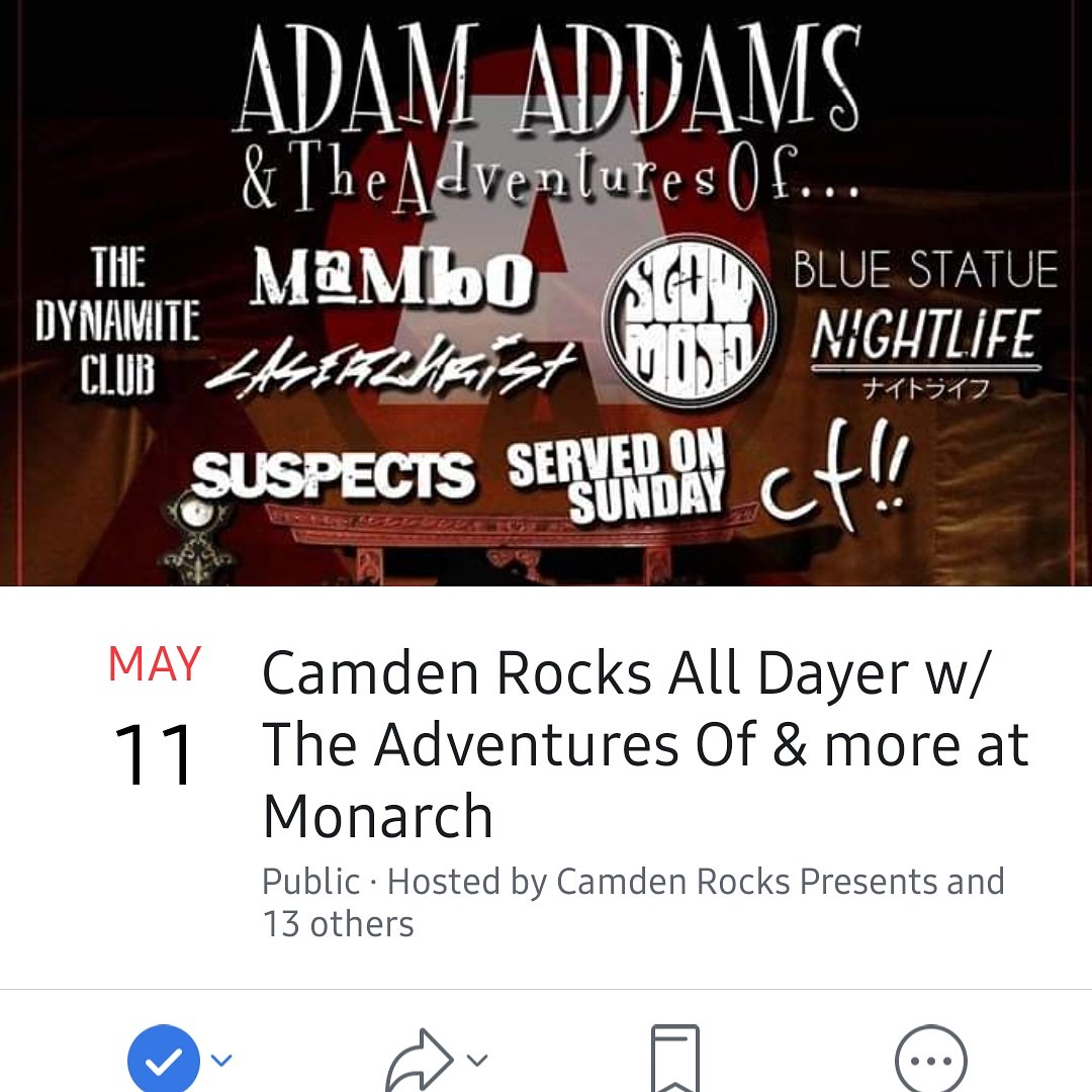 Today's the day! We're on at 3, come down at catch us and the other sick bands and do some beers.