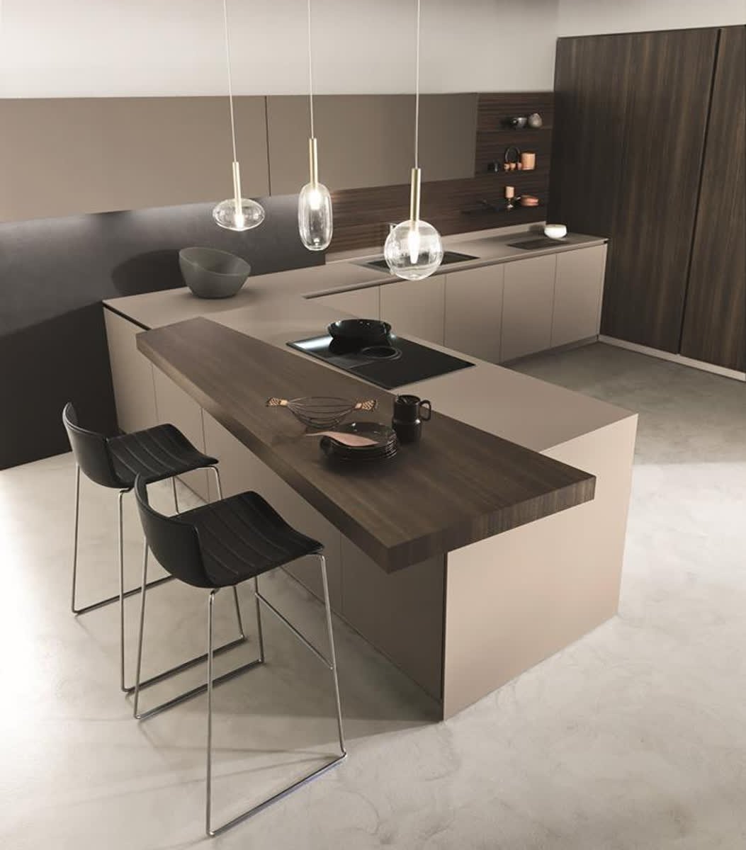 PediniCucine's tweet photo. How do you start your mornings? You could settle in at this hardwood #kitchenisland extension and appreciate the serenity of your home if you get Pedini. 😉 #architecture #madeinitaly #designwork https://t.co/Hym2FDjFPr