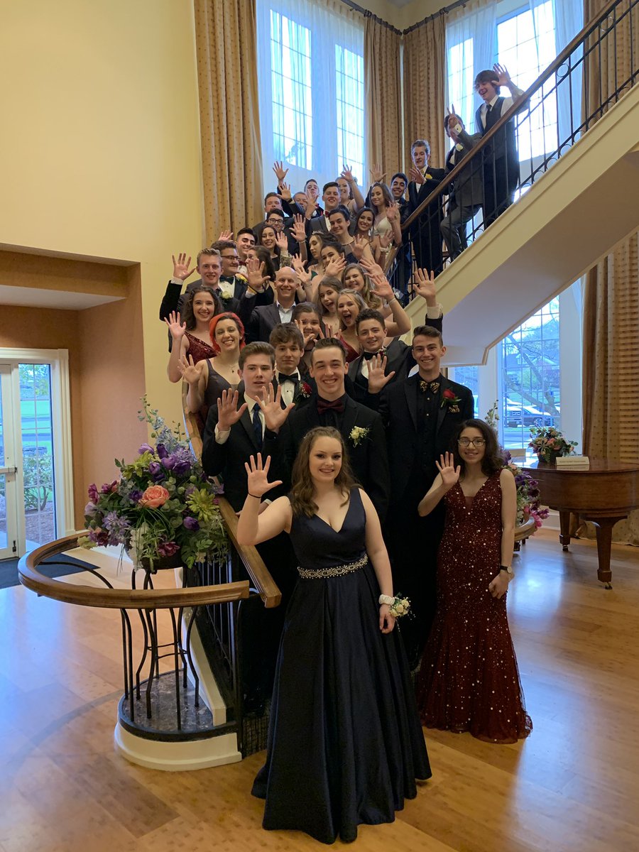 MrReinhardtHHS's tweet photo. So proud of these kids! Most of them showed up to school by 6:30am for breakfast and some final review. Then, they crushed the #APUSH exam, and finished the night getting down on the dance floor at #HHSProm2018 https://t.co/PqYc3xX4g9