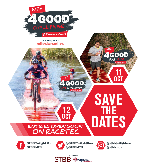 STBBTwilightRun's tweet photo. We have our dates for 2019! Make sure you save them  join us for all the fun &amp; food in support of a truly worth while goal ... life-changing surgery  for children born with cleft lips and palates which enables them to swallow, speak and smile normally #trailrunning #runforsmiles https://t.co/KlMzmn9jsG