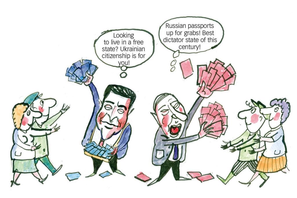 KyivPost's tweet image. President-elect Volodymyr Zelenskiy countered Putin's plan to offer Russian citizenship to residents of #Donbas by offering Ukrainian citizenship to Russians who want to live in a free country. buff.ly/2Vwy9MI